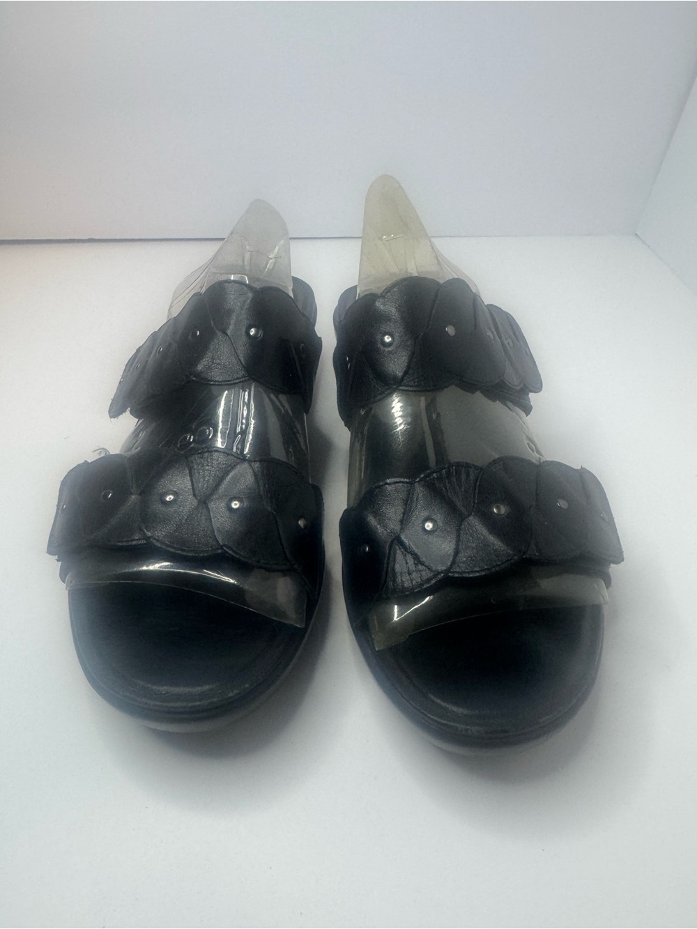 Dansko Sophie Black Leather Sandals Women's Size EU39